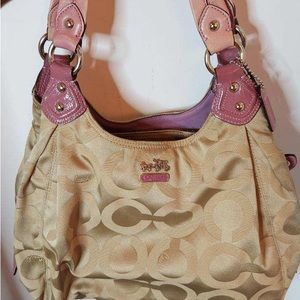 Coach Maggie Hobo Ob Art Signature C Purse